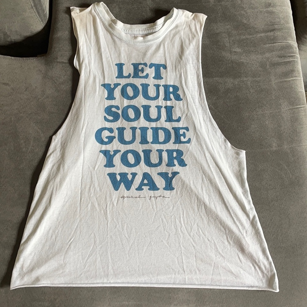 Light blue spiritual gangster tank